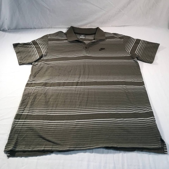 Nike Other - VINTAGE Nike Small Logo Striped Polo Shirt